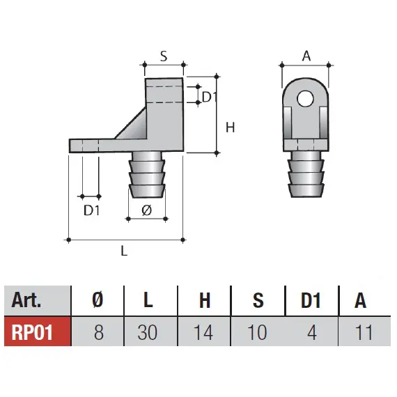 ZZ999PNE Уголок стяжной, черный - 1