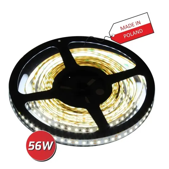 R-2835-600-20-40K-S1 LED лента PREMIUM 600 LED SAMSUNG 2835 IP20 8 мм 4000К 56W/5m