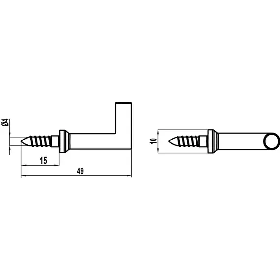 Крючок FK-021 010 черный матовый №9 - 1