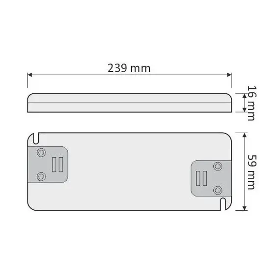 TRA-F-40W-T-01 Блок питания SLIM FLAT LED 40W 12VDC, без проводов - 1