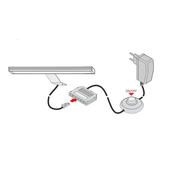 POLISTAR-40K-01W Светильник LED POLISTAR 6,5W 12VDC 4000К LED5630, провод 2 м, алюминий - 3