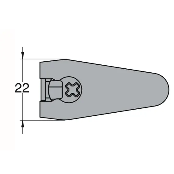 006445-877-001 Эксцентрик мебельный CAMFIX32 EXP S6-19MM белый - 1