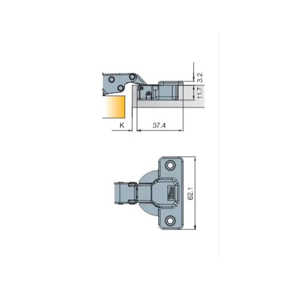 702-0BL0-054-00 Петля T-Type 110/48/5 мм - 3