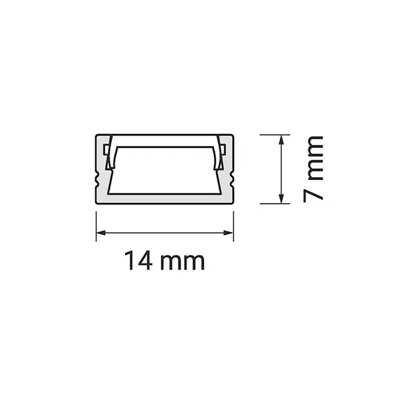 PLMJ586-00823-418-V2 Светодиодный светильник Polarus micro sensor 586mm 2.5W/12VDC 6000K алюминиевый с 2м проводом - 2