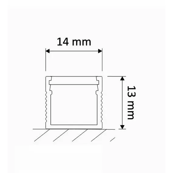 PROFIL-LINE-OP-1M-W Профиль для LED ленты PROFIL LINE 1 м, алюм, молочный рассеиватель - 1