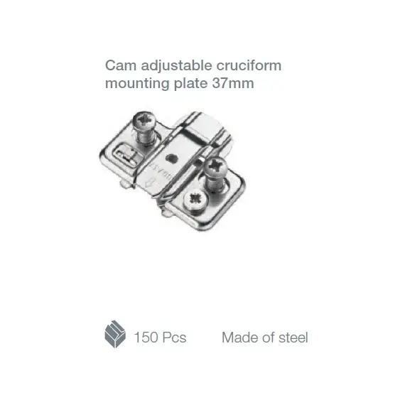 700-0KB2-650-00 Монтажная планка петли T-type F2 мм крест., регул. эксцентрик, машинная установка - 3