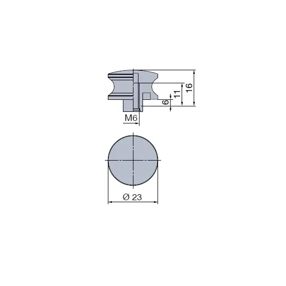 981-4860-250 Ручка-кнопка Миди 19 для замка Push Lock Mini, никель матовый - 2