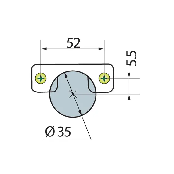 248-0R15-050-ST Петля ST 170/52/0 мм - 5