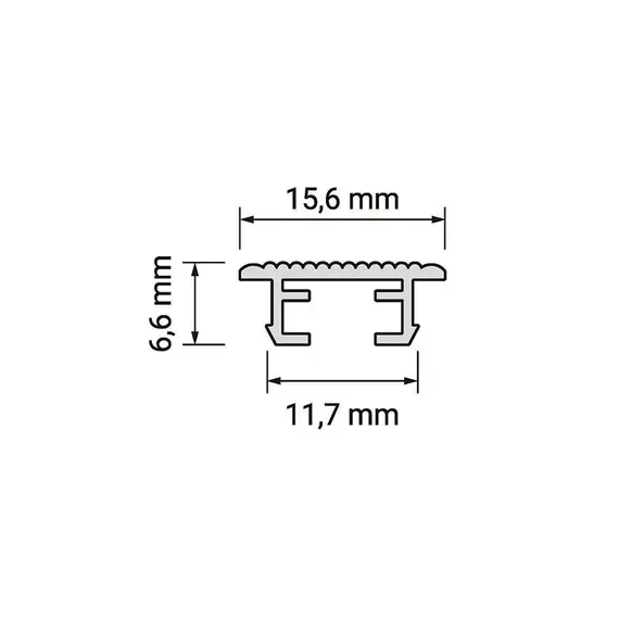 PROF-RDM-ML-2M Профиль Rodled mini пластиковый - 1