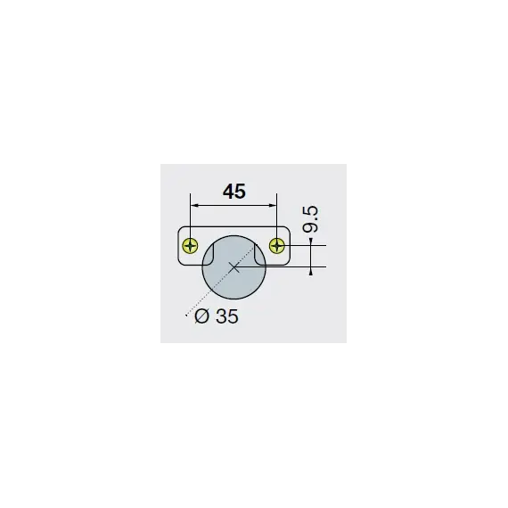 242-0Y48-650-00 Петля B-type i3 с доводчиком Glissando для фальшпанели 90 110/45/18 мм - 2