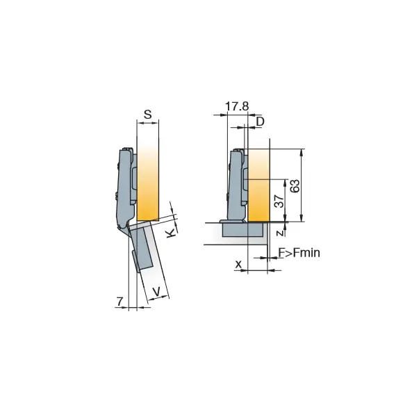 954-0228-050-00 Петля S-type-i Plus 110/45/0 мм - 4