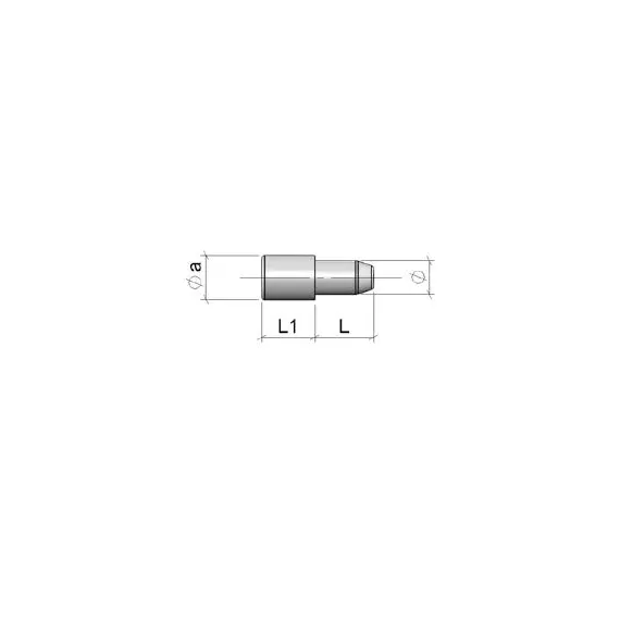 ME09PB Полкодержатель (пластик), белый - 1