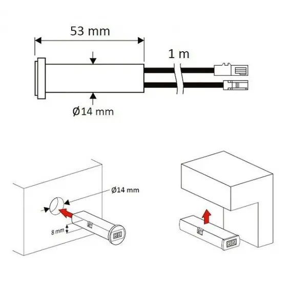 WYL-IR-S01-24W-B Выключатель инфракрасный универсальный IR S01 24W белый - 1
