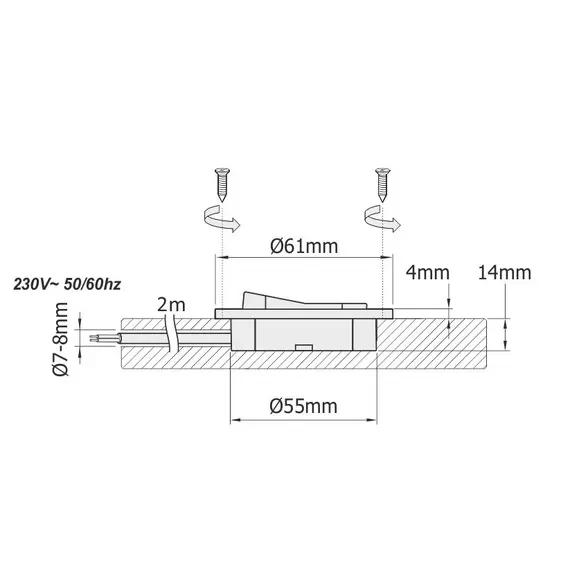 WYL-WM230-W-01 Выключатель WM230, провод 2 м - 2