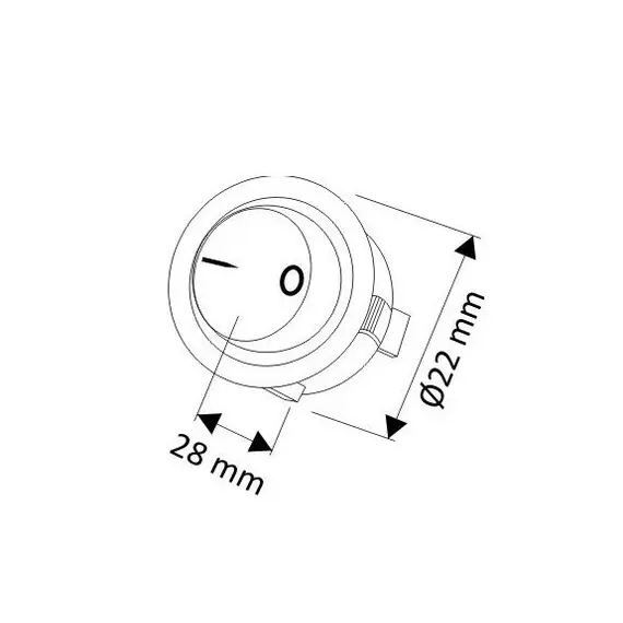 WYL-KOLY-W11.1-BIA Врезной выключатель W11, белый - 2