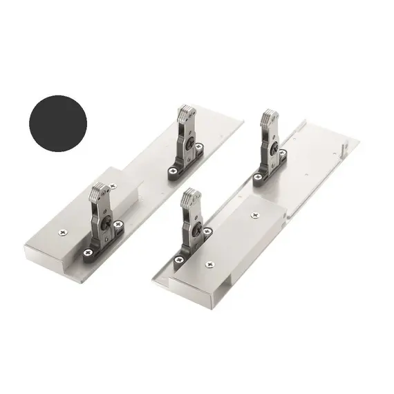 655-8101-385-00 Соединитель фронтальный для ящиков Tekform slimline DW145, антрацит - 1