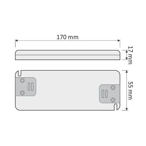 TRA-F-30W-T-01 Блок питания SLIM FLAT LED 30W 12VDC, без проводов - 1