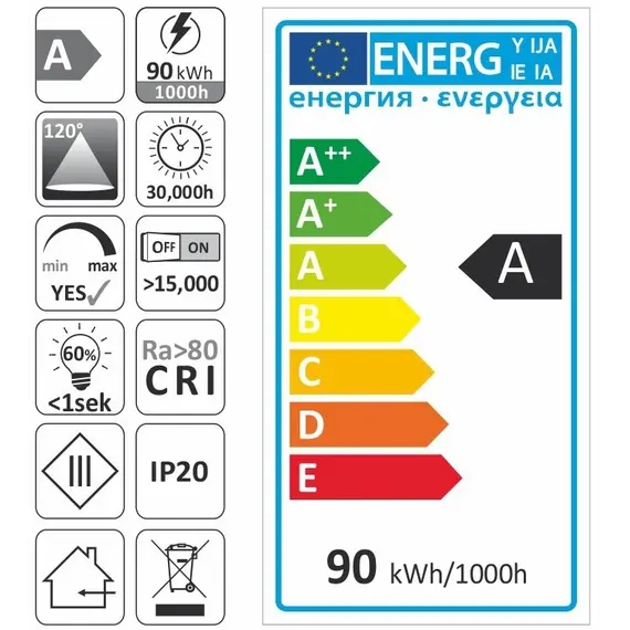 R-3014-1200-20-30K-2 LED лента PREMIUM 1200 LED 3014 IP20 10 мм 3000К 90W/5m CRI>80 - 2