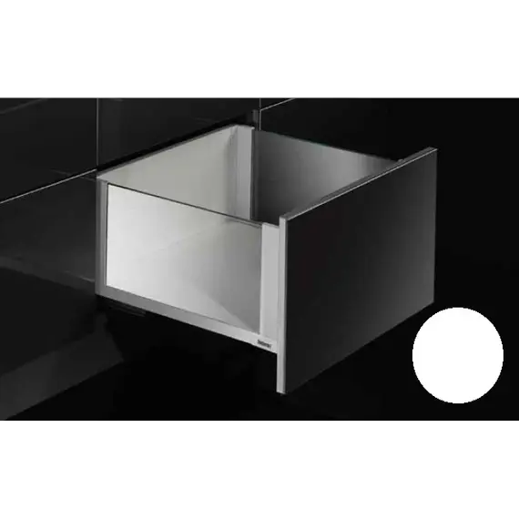 655-7X40-152-00 Выдвижной ящик Tekform slimline DW182 400 мм, стекло, белый
