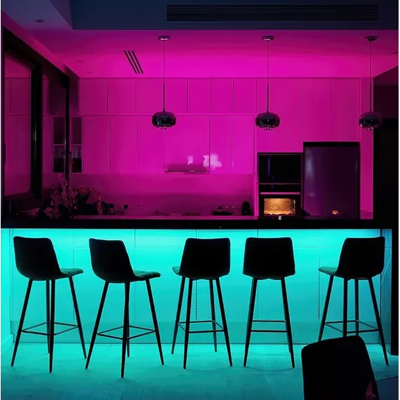 ZLD-RGB-5M-02W Комплект лента RGB 150 LED IP20 5m 10 мм, пульт RF RGB на 4 зоны блок питания PLD 38W/5m - 3