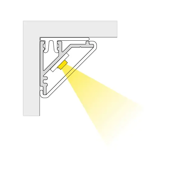 PROFIL-CORNERLINE-OP-2W Профиль для LED ленты PROFIL CORNER LINE 2 м, алюм, молочный рассеиватель - 3