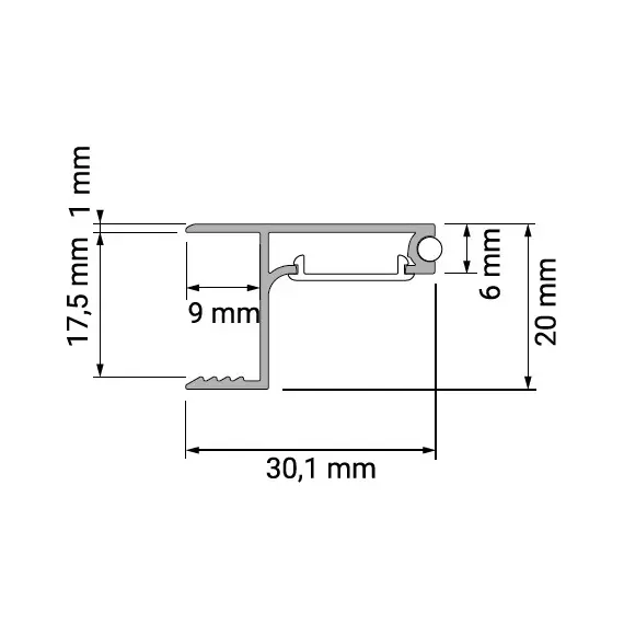 PROFIL-SKYLINE-N-OP-2M-W Профиль для LED ленты PROFIL SKYLINE 2 м накладной, алюм, молочный рассеиватель - 2