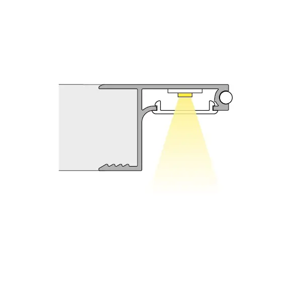 PROFIL-SKYLINE-N-OP-2M-W Профиль для LED ленты PROFIL SKYLINE 2 м накладной, алюм, молочный рассеиватель - 3