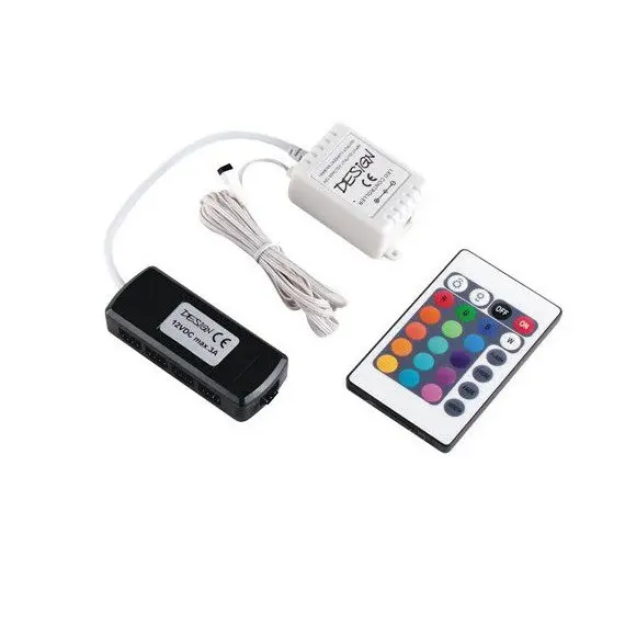 STER-IR-RGB9-02 Контроллер LED RGB IR с пультом RGB MINI, выход на 9 светильников