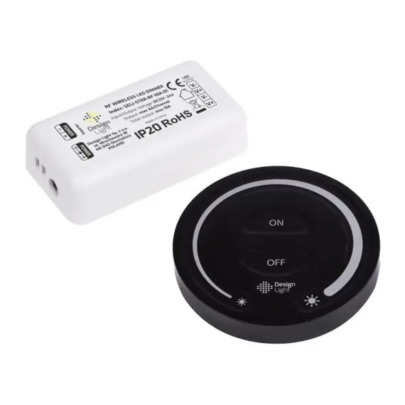 SELI-Z-1P-RF-10A-CZ-01 Контроллер SELI LED MONO RF с пультом, один выход, черный