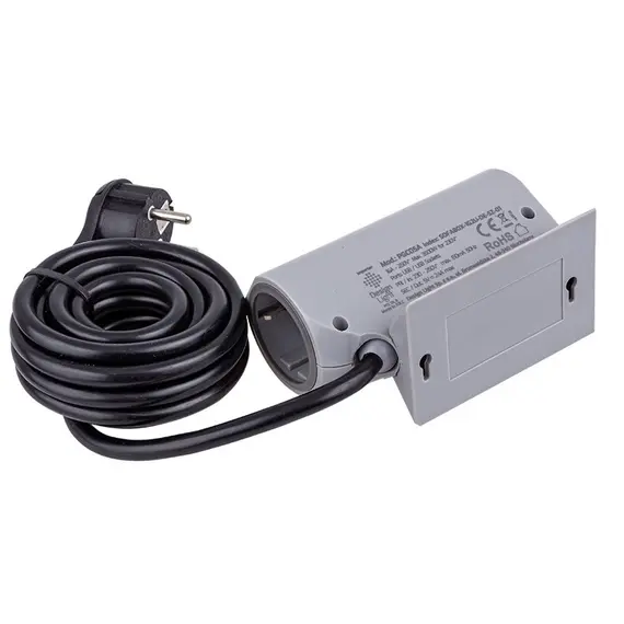 SOFABOX-1G2U-DE-SZ-01 Удлинитель SOFA BOX 1xSchuco(розетка) 2xUSB, провод 2,85 м - 3