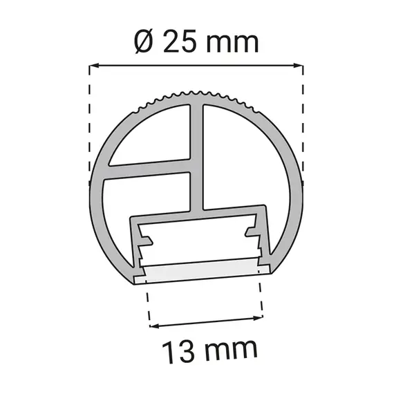 OP2-UCH-REL-SZ-01W Крепление для штанги PROFIL RELING LED (компл. 2 шт + 6 шурупов) - 5