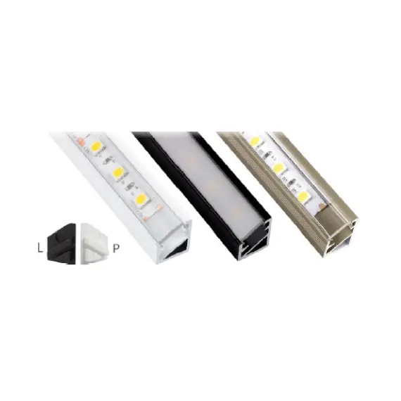 PROFIL-MN-3LM-ML-2B Профиль для LED ленты PROFIL TRI-LINE MINI 2 м белый, молочный рассеиватель