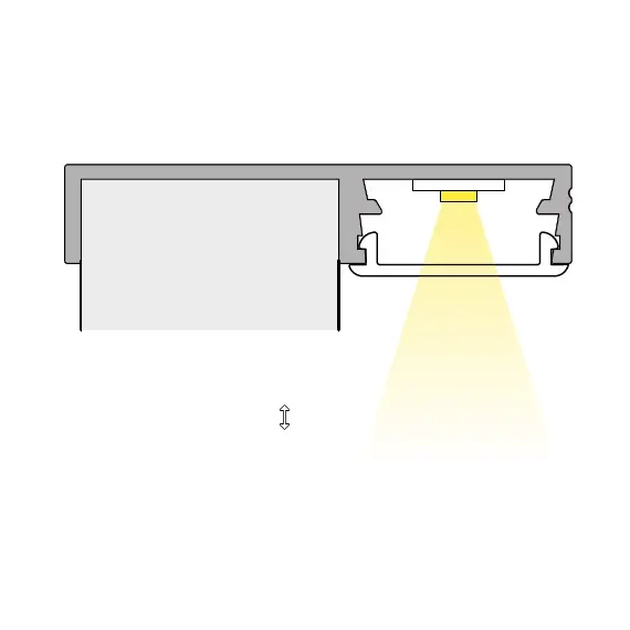 PROFIL-FLOORLINE-OP-2M-W Профиль для LED ленты PROFIL FLOOR LINE 2 м, алюм, молочный рассеиватель - 4