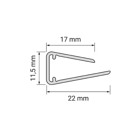 KLIPS-TR-BZ Светодиодный светильник Klips LED 0,25 W/12VDC пластиковый 6000К с 2метровым проводом и миниконнек - 2