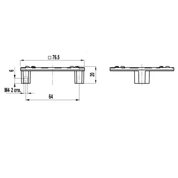 Ручка-модель FM-063 064 старая медь - 1