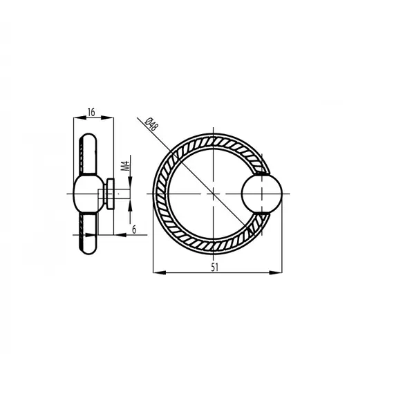 Ручка-модель FN-006 000 черный матовый - 1