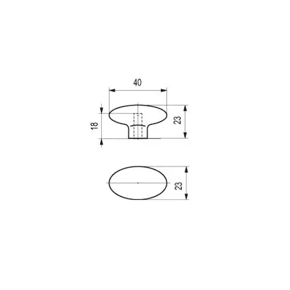 Ручка-грибок B-006 000 белый (ЛКП) - 1