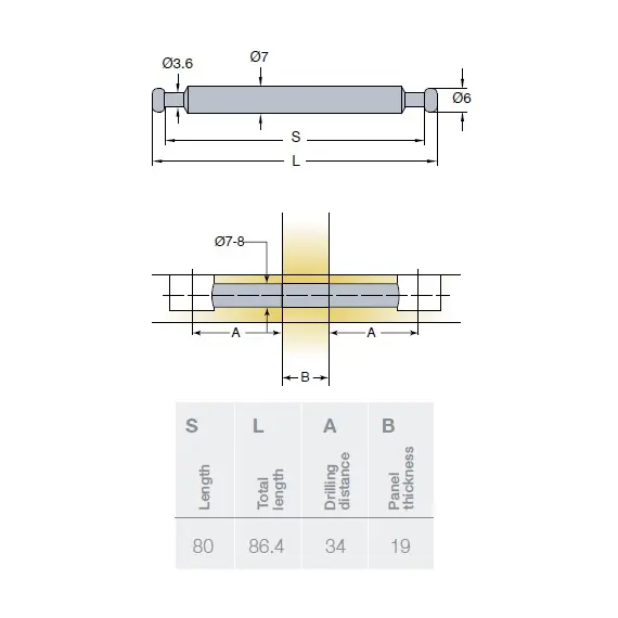 005753-883-300 Дюбель двойной 86x7 мм - 2