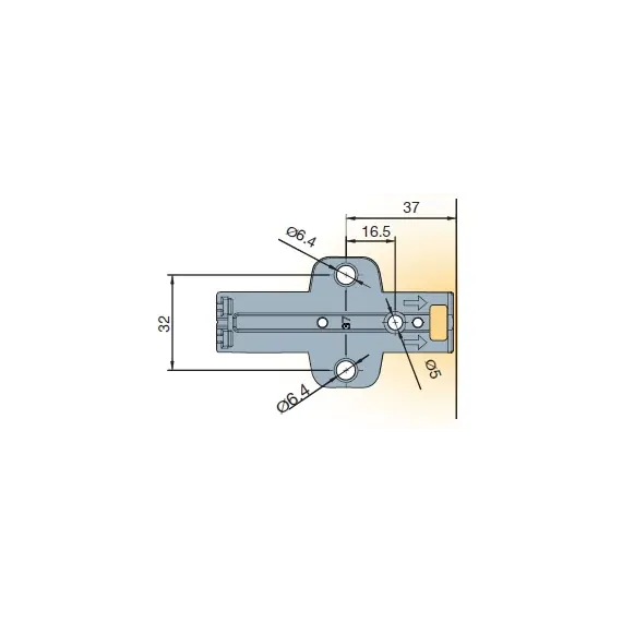 915-4183-381-00 Пластина крестообразная для толкателя Push Latch - 1