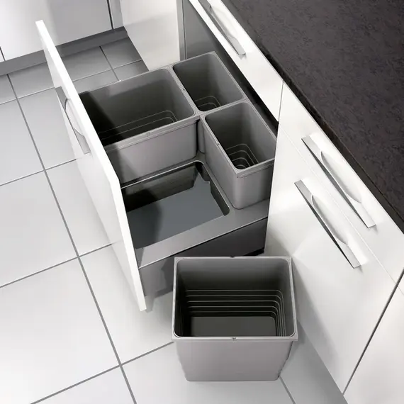 5178.92.41514 Контейнер для мусора 4,2 л 230*153*170 мм (dark grey) Eins2vier Ninka - 2