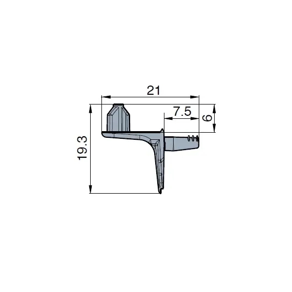 001912-959-300 Полкодержатель TeraBlack 3 мм с фиксацией - 2