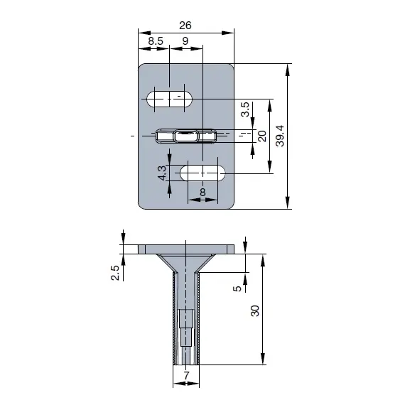 974-4757-380-00 Активатор Slidix TX40 для доводчиков Titus Slidix II, TA, TB, TC, TE, TF - 1