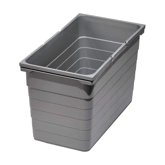 5062.90.41616 Контейнер для мусора 35 л 412*230*470 мм (alu grey) Eins2vier Ninka