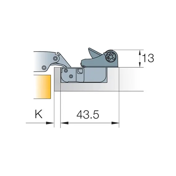 951-0P59-050-00 Демпфер петли GLISSANDO TL2 35N - 2