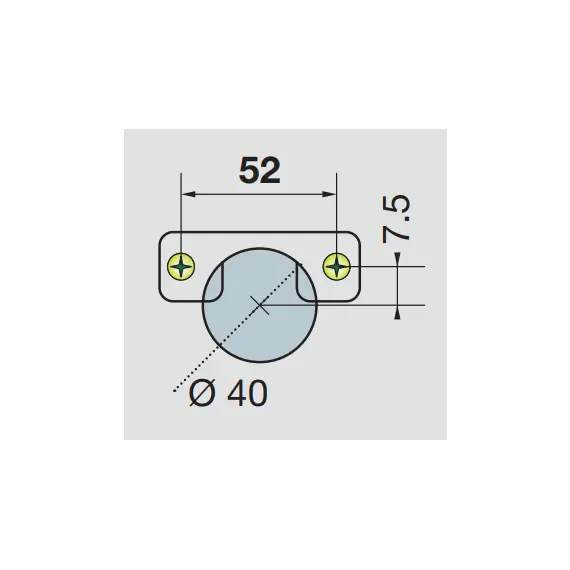 249-7302-050-TL Петля B-Type для толстых фасадов 93/52/10 мм - 2