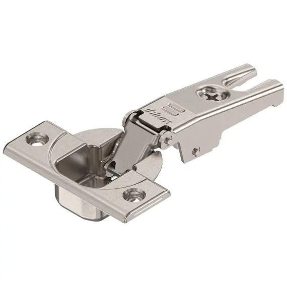 91K9550 Петля MODUL для холодильника 95°, накладная, чашка петли: на шурупы, никель