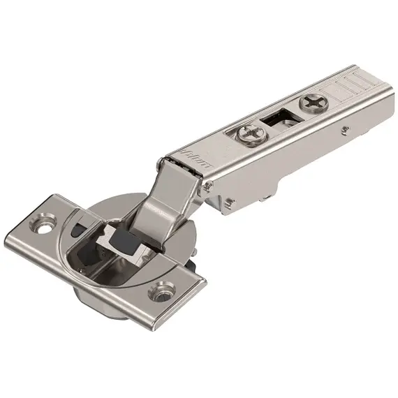 71B3550 Петля Clip top Blumotion стандартная 110°, накладная, чашка петли: на шурупы, никель