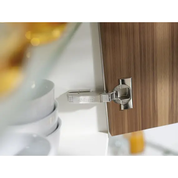 71B3550 Петля Clip top Blumotion стандартная 110°, накладная, чашка петли: на шурупы, никель - 3