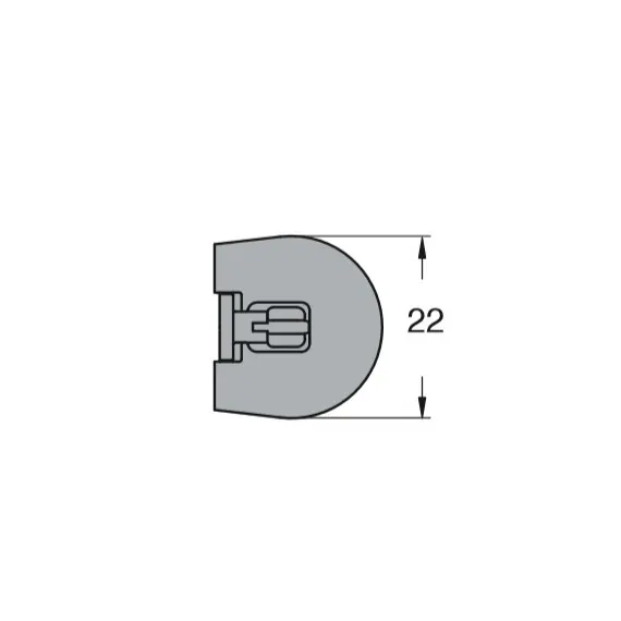 006473-831-001 Эксцентрик WEDGEFIX 20x12мм коричневый - 1