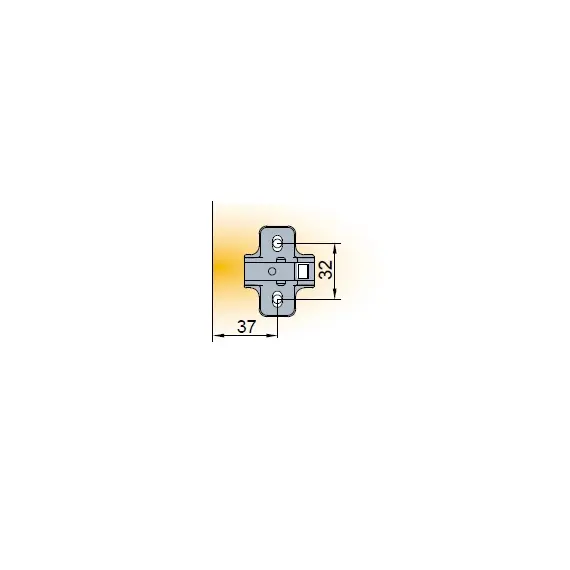 242-0978-054-00 Петля S-type i3 с доводчиком Glissando 110/52/9 мм - 3